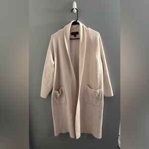 Elegant Cream Open Front Coat